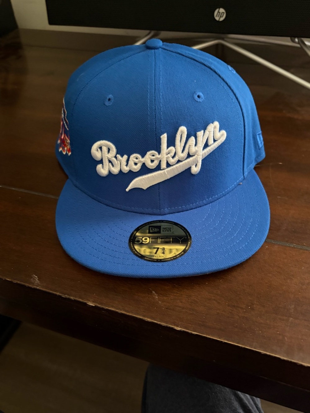 New Era Jackie Robinson 50th Anniversary Embroidered Cap - Blue, Red & Gold